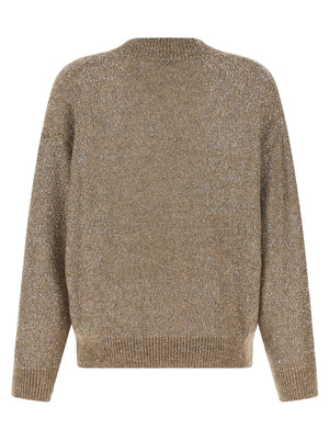 Brunello Cucinelli Beige Polyamid-Strickjacke