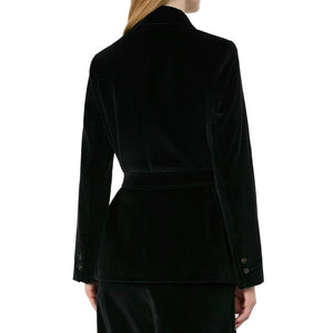 Max Mara Schwarze Baumwoll-Shell-Jacke