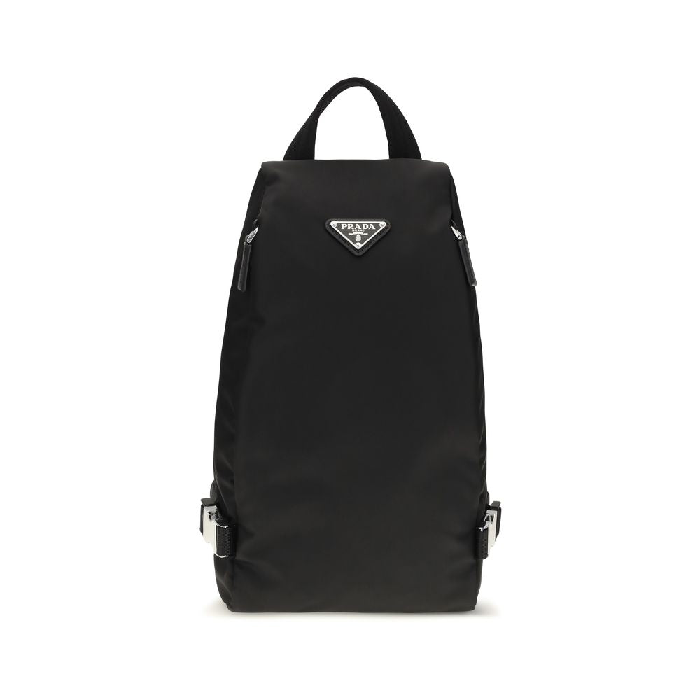 Prada Schwarzer Nylon-Rucksack