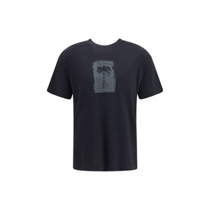 Palm Angels Schwarzes Baumwoll-T-Shirt