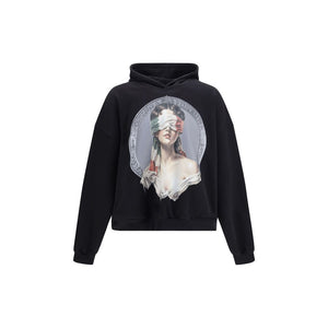PDF Channel Schwarzer Baumwoll-Sweatshirt
