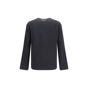 Jacquemus Schwarzes Langarm-T-Shirt aus Paper-Jersey