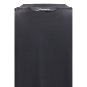 Jacquemus Schwarzes Langarm-T-Shirt aus Paper-Jersey