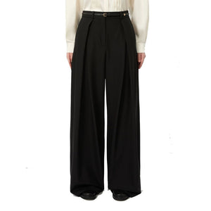 Max Mara Schwarze Freizeithose aus Elasthan