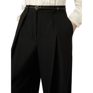 Max Mara Schwarze Freizeithose aus Elasthan