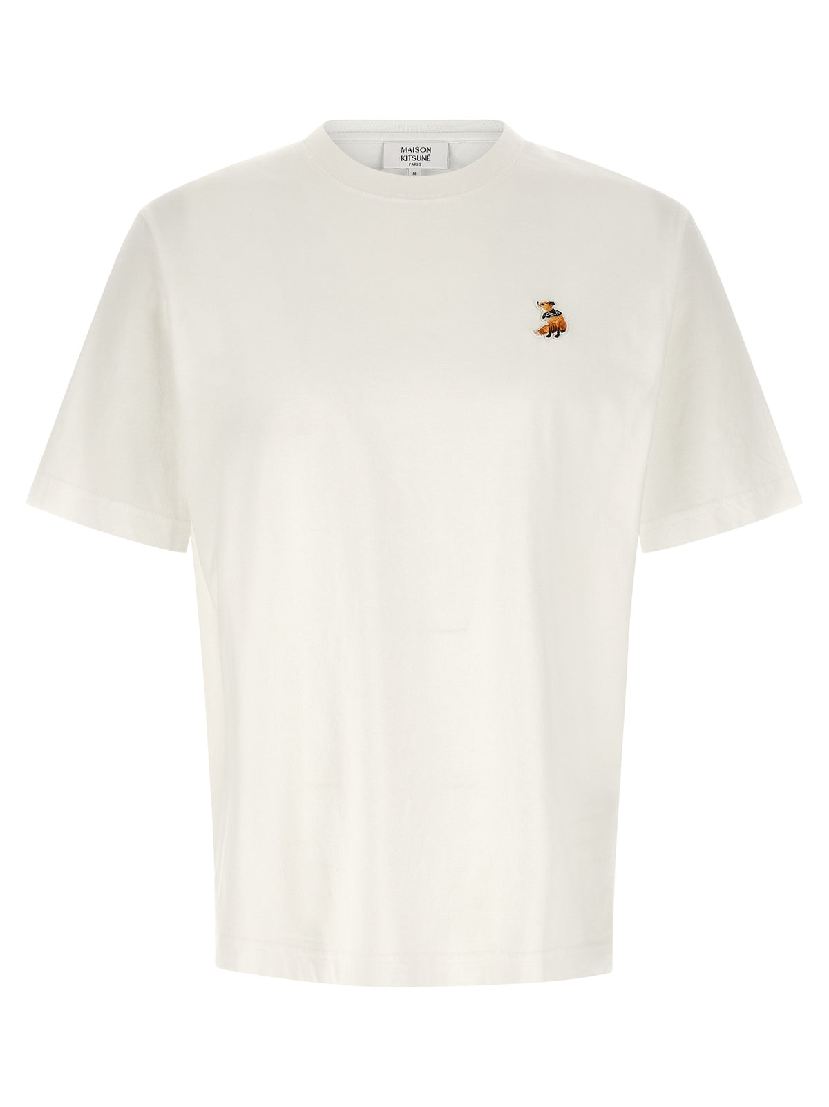 Maison Kitsuné Weißes T-Shirt aus Bio-Baumwolle