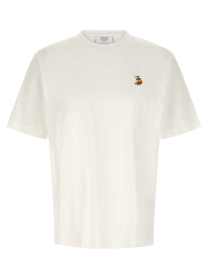 Maison Kitsuné Weißes T-Shirt aus Bio-Baumwolle