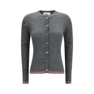 Thom Browne Grauer Woll Cardigan Ovis Aries