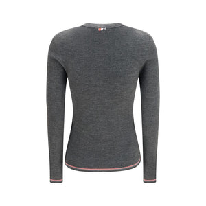 Thom Browne Grauer Woll Cardigan Ovis Aries