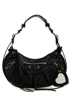 Balenciaga Schwarze Lammleder-Schultertasche