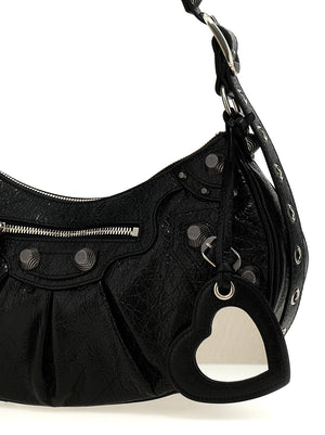 Balenciaga Schwarze Lammleder-Schultertasche
