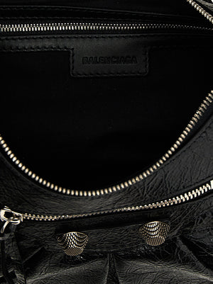 Balenciaga Schwarze Lammleder-Schultertasche
