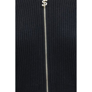 Max Mara Strickjacke aus schwarzer Wolle Oves Aries