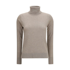 'S Max Mara Beige Wollpullover Oves Aries Rollkragenpullover