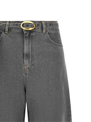 Twinset Graue Jeans aus Baumwolle