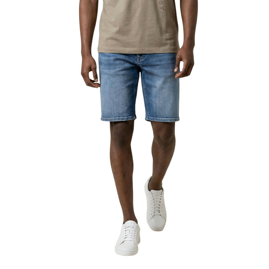Replay Blaue Baumwoll-Bermudashorts