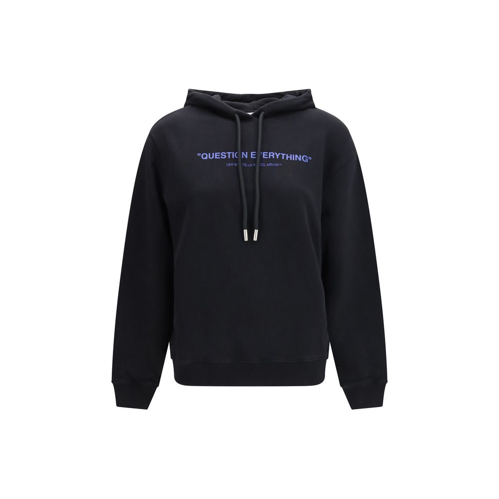 Off-White Schwarzer Baumwoll-Sweatshirt