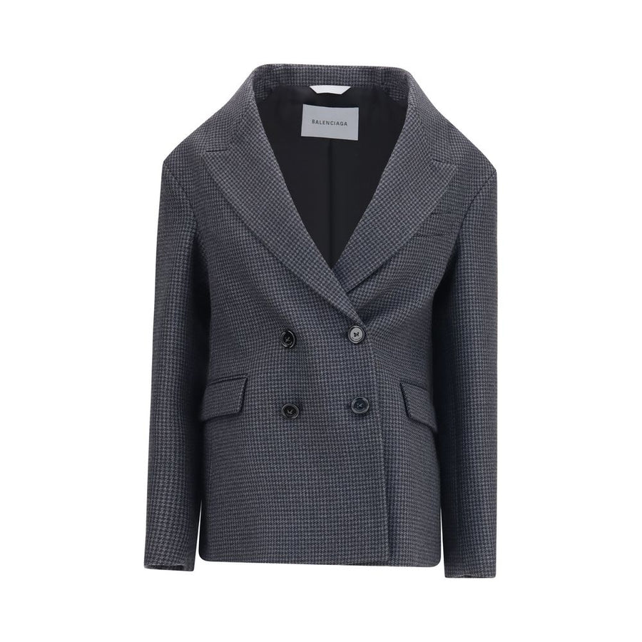 Balenciaga Grauer Woll-Oves Aries Blazer