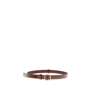 Jacquemus Bordeaux Kalbsleder Bos Taurus Dünner Gürtel