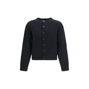 Our Legacy Strickjacke aus schwarzer Wolle Oves Aries