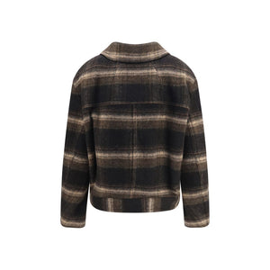 Isabel Marant Étoile Schwarzer Wollmantel Oves Aries