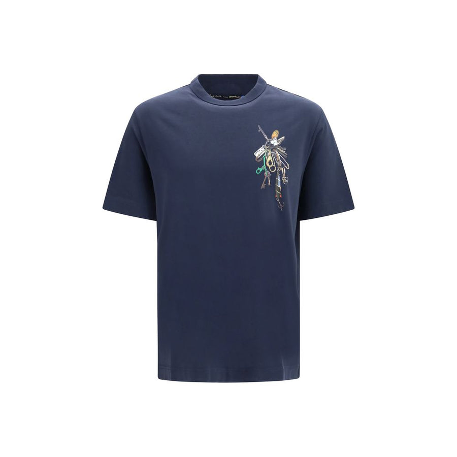 Barbour Blaues Baumwoll-T-Shirt