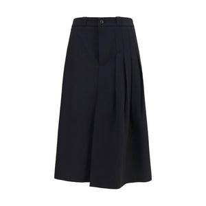 Our Legacy Schwarzer Oves Aries Wollrock Midi