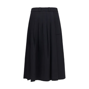 Our Legacy Schwarzer Oves Aries Wollrock Midi
