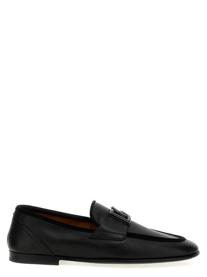 Dolce & Gabbana Schwarze Loafer aus Kalbsleder zum Hineinschlüpfen
