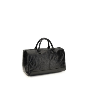 Balenciaga Schwarze Lammleder Schultertasche Ovis Aries