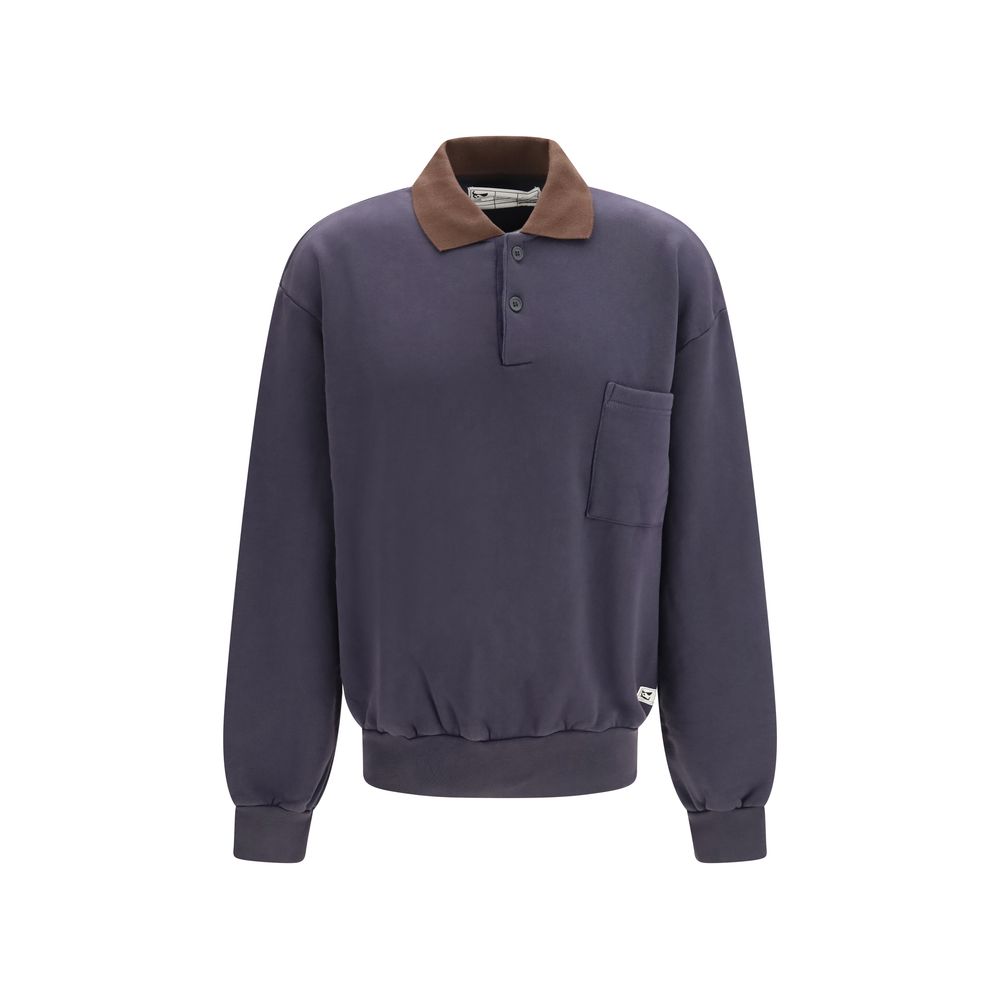 GR10K Blauer Baumwoll-Sweatshirt