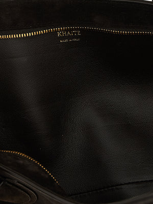 Khaite Braunes Kalbsleder Damen Crossbody Tasche