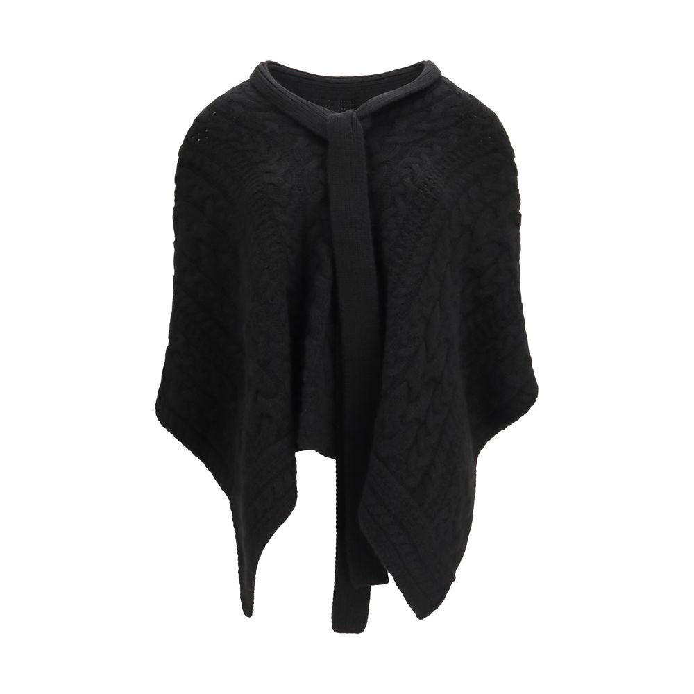 Ermanno Scervino Schwarzer Kaschmir-Mantel