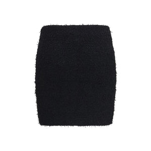 Balmain Schwarzer Minirock aus Viskose