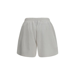 Balenciaga Weiße Baumwoll-Bermudashorts