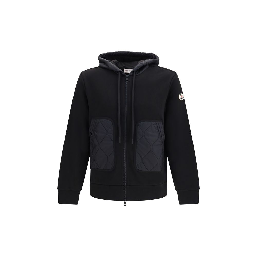 Moncler Schwarzer Baumwoll-Sweatshirt