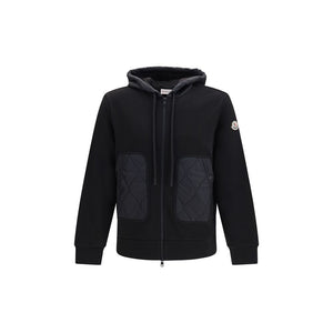 Moncler Schwarzer Baumwoll-Sweatshirt