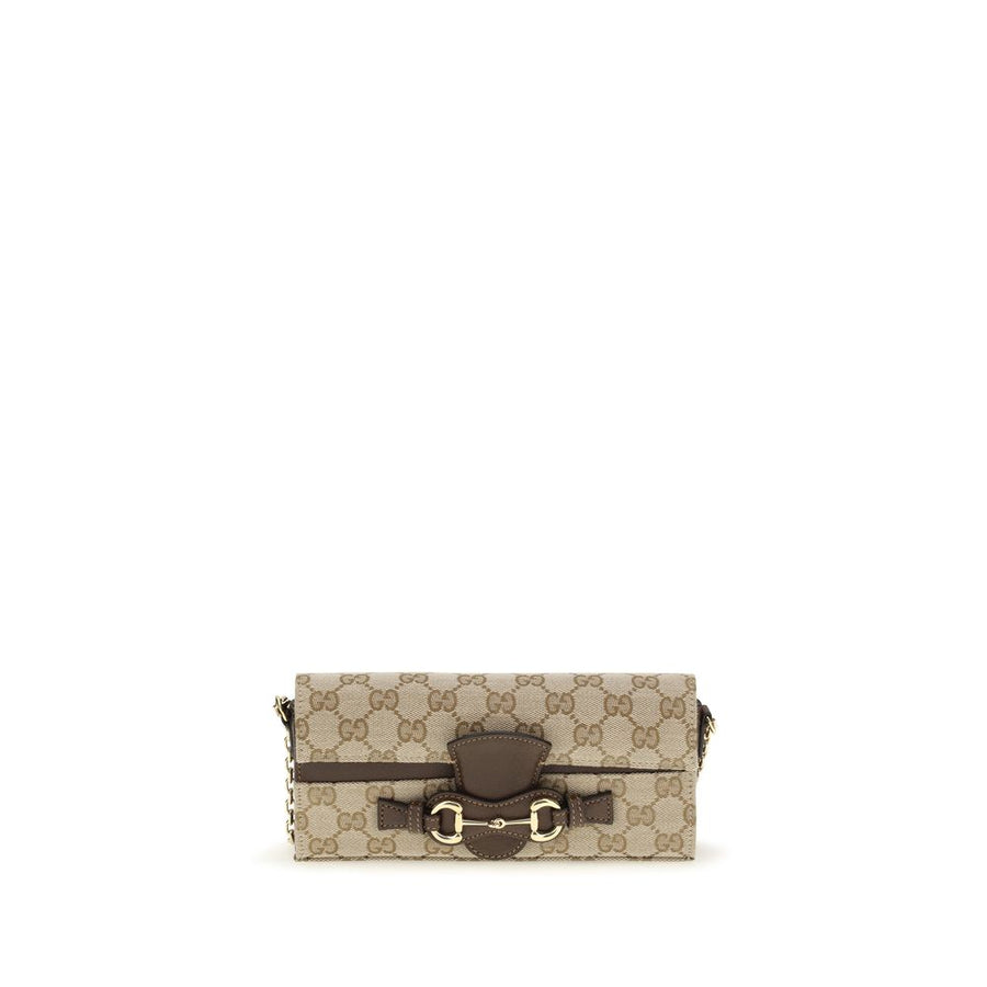Gucci Beige Stoff-Portemonnaie