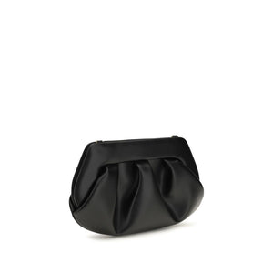 THEMOIRè Schwarze Schultertasche aus recyceltem Leder