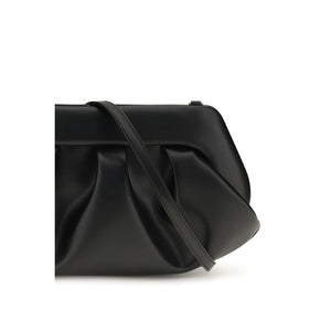THEMOIRè Schwarze Schultertasche aus recyceltem Leder