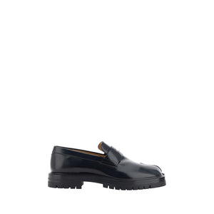 Maison Margiela Schwarze "Bos Taurus" Kalbsleder Loafer zum Hineinschlüpfen