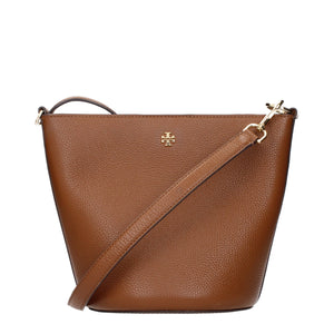 Tory Burch Braune Leder Umhängetasche
