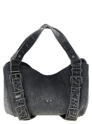Diesel Schwarze Baumwoll-Handtasche
