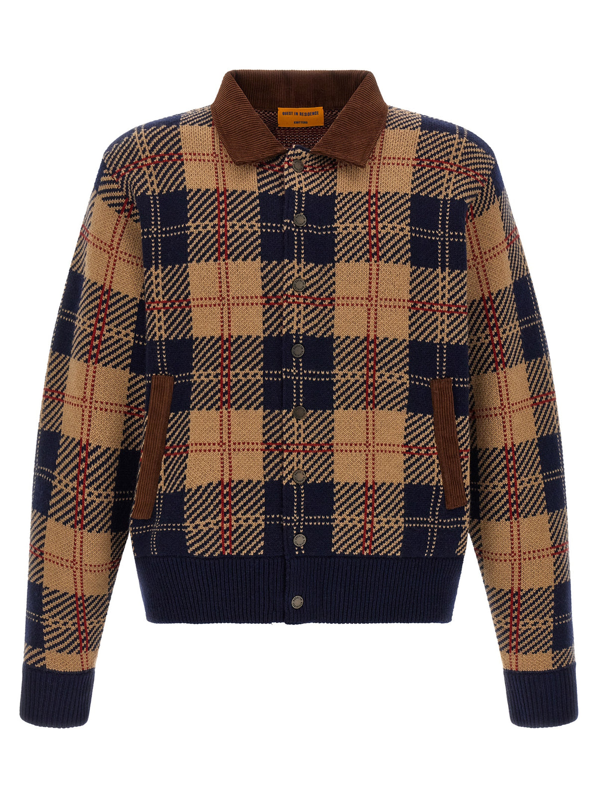 Guest in Residence Mehrfarbige Woll-Bomberjacke