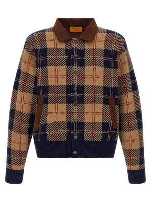 Guest in Residence Mehrfarbige Woll-Bomberjacke