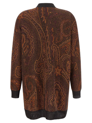 Etro Brauner Viskose-Cardigan