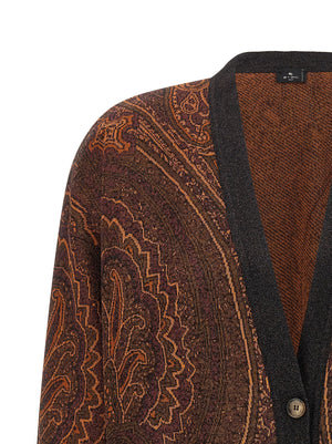Etro Brauner Viskose-Cardigan