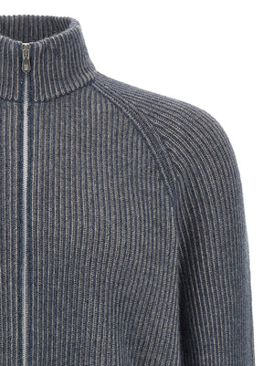 Brunello Cucinelli Blauer Kaschmir-Cardigan