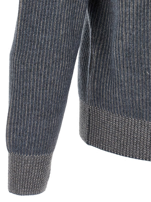 Brunello Cucinelli Blauer Kaschmir-Cardigan
