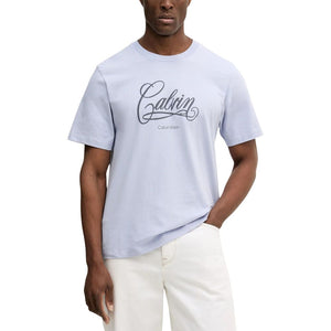 Calvin Klein Jeans Blaues Baumwoll-T-Shirt